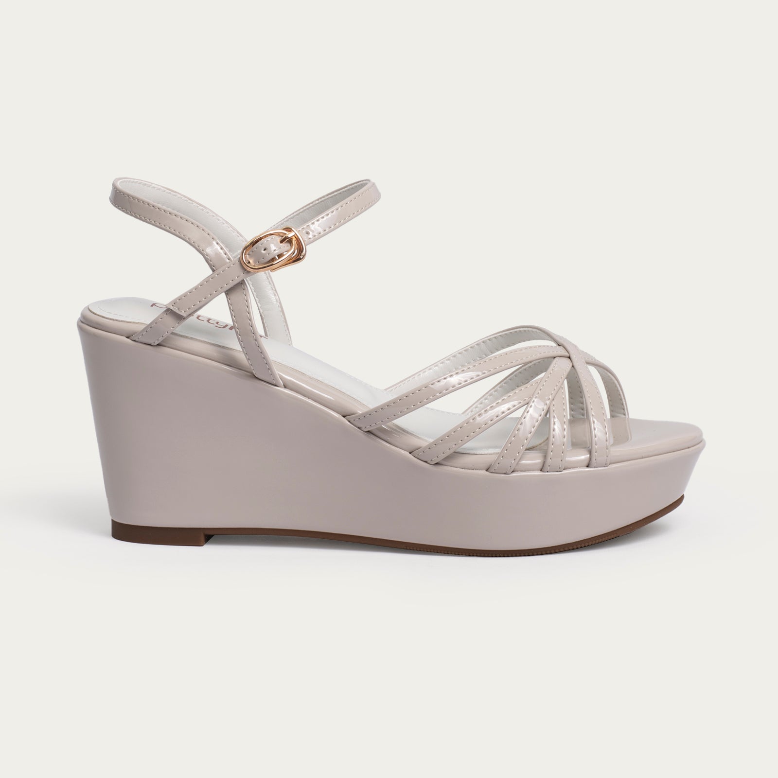 White and sale silver wedges